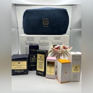 Guerlain Beauty mini bundle gift set pouch, mini perfumes, mini skincare